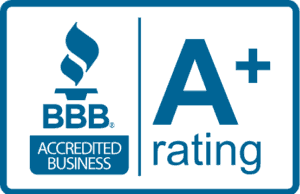better business bureau accredited business A+ Rating badge