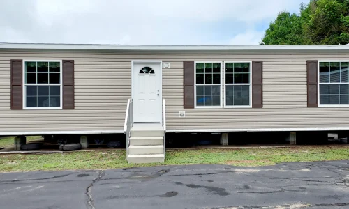 exterior house taken looking at front door model 24402